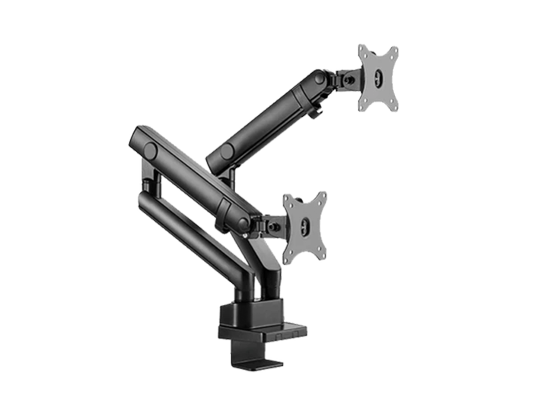 Twisted Minds TM-20-C012P Dual Slim Pole Mounted Spring Assisted Monitor Arm in Qatar Twisted Minds TM-20-C012P Dual Slim Pole Mounted Spring Assisted Monitor Arm in Qatar